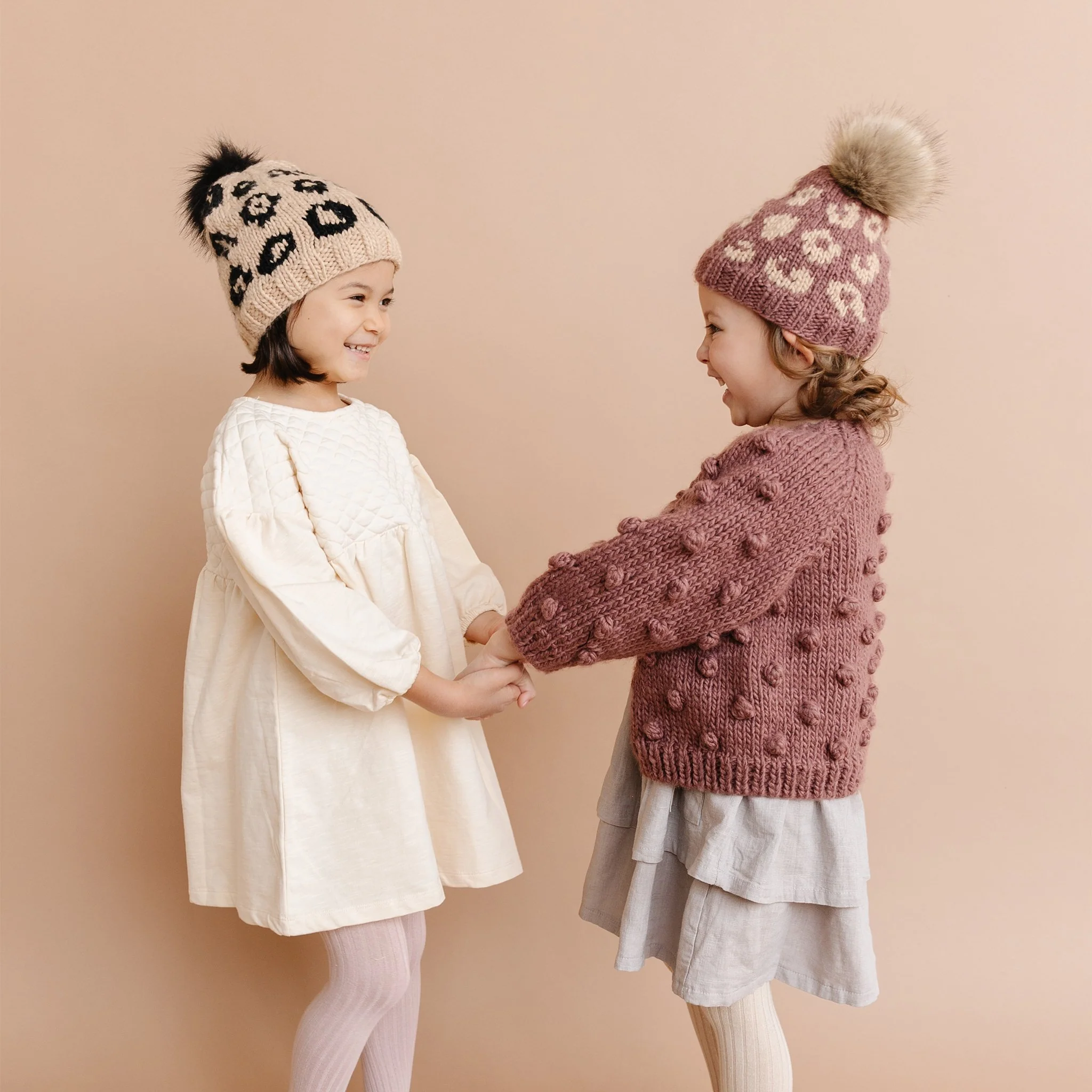 Cheetah Hat, Mauve/Latte - Image 3