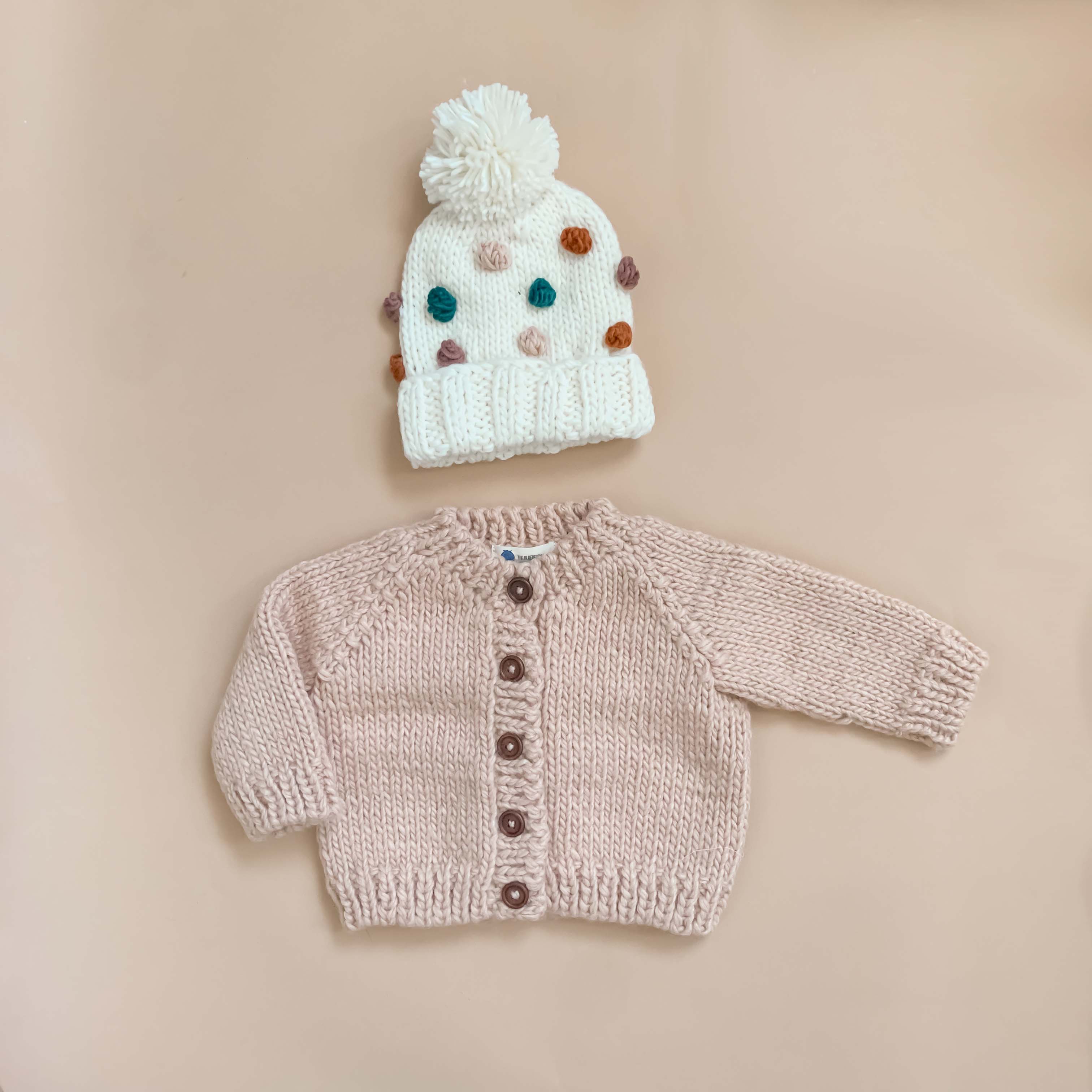 Classic Cardigan, Blush - Image 3