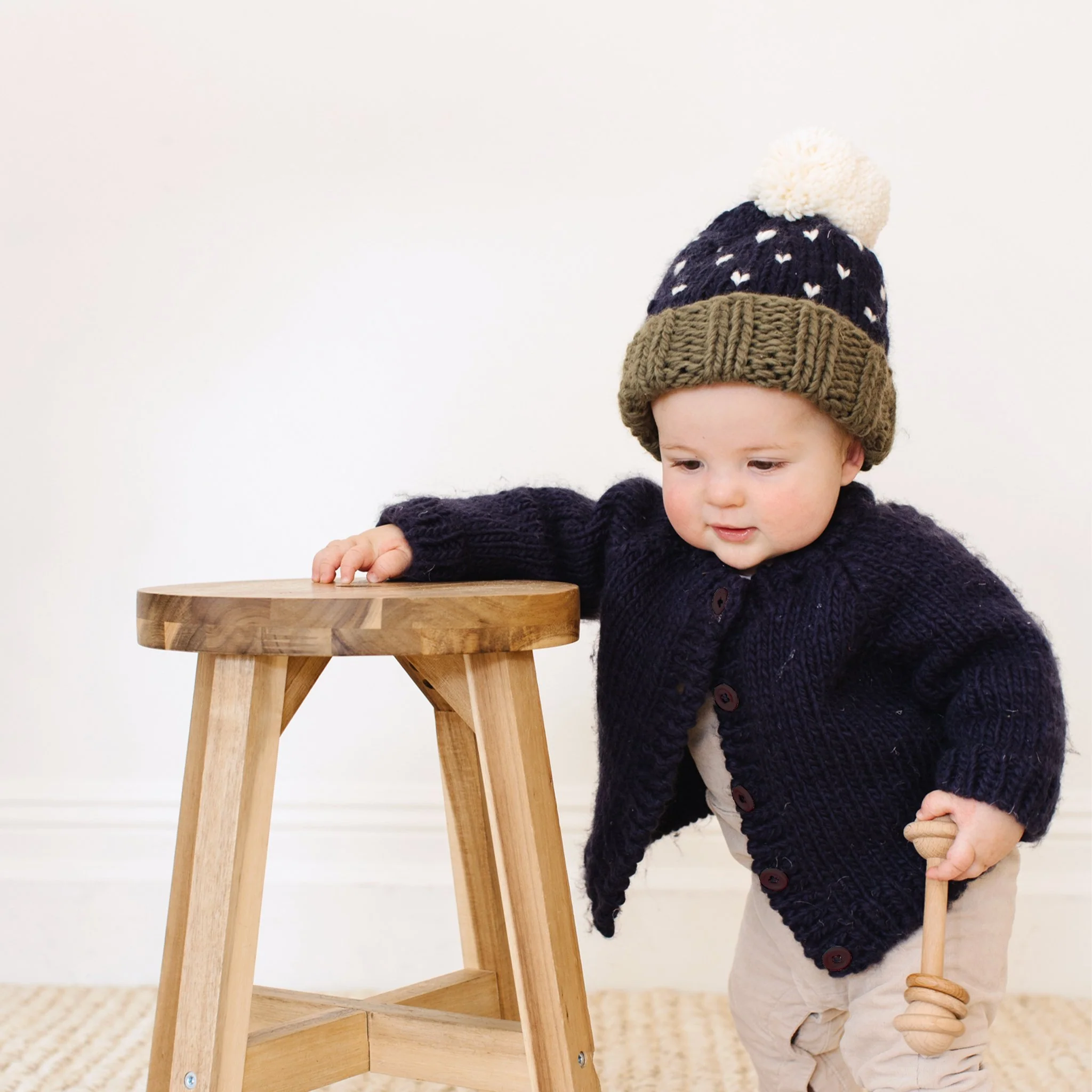 Classic Cardigan, Navy - Image 4