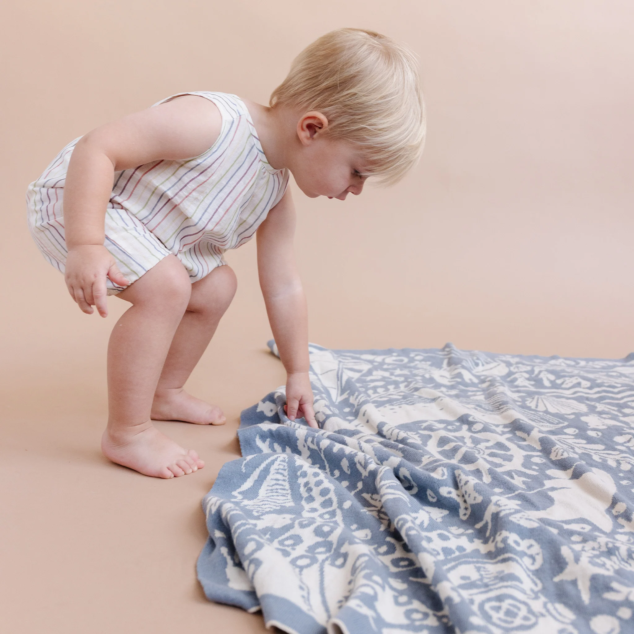 Organic Cotton Blanket Nautical - Image 3