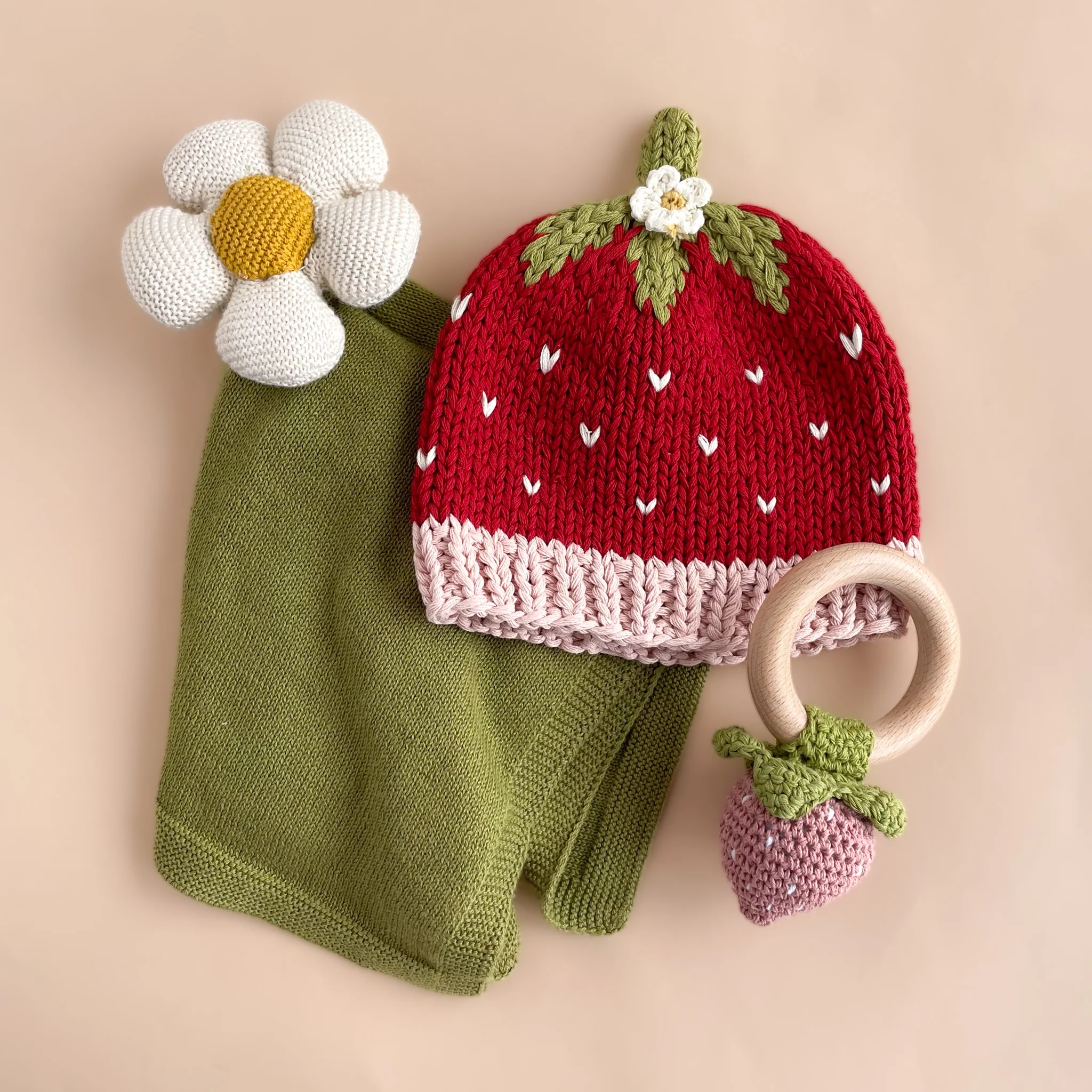 Organic Cotton Flower Lovey - Image 5