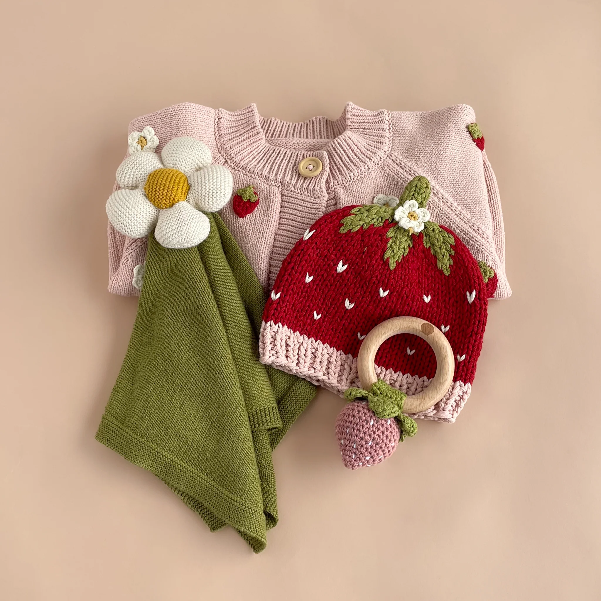 Organic Cotton Flower Lovey - Image 8