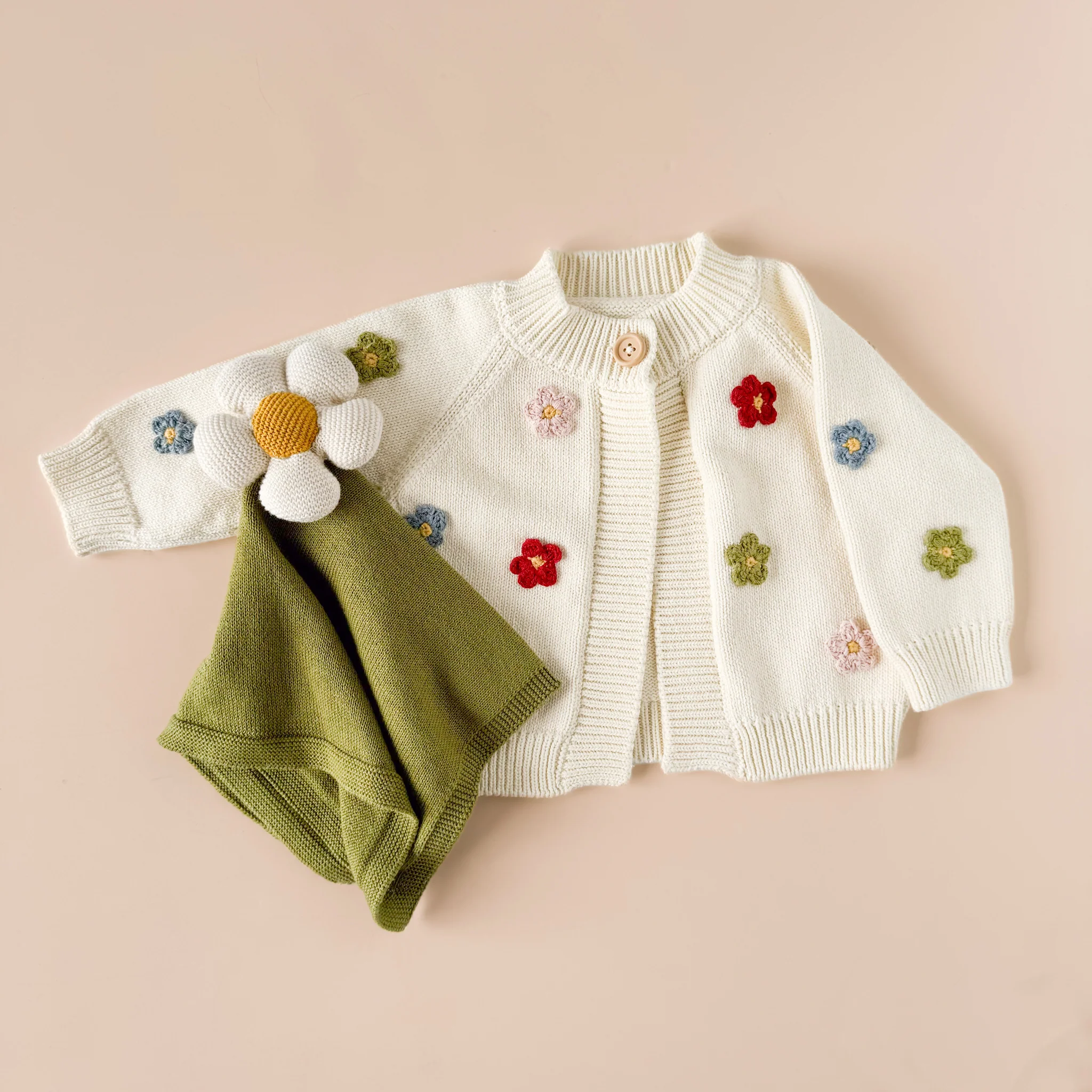 Organic Cotton Flower Lovey - Image 9