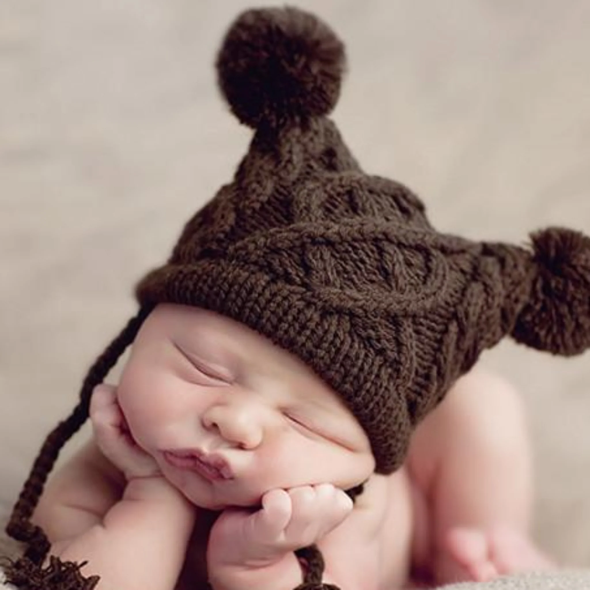 Quinn Cable Pom Pom Knit Hat - Image 6