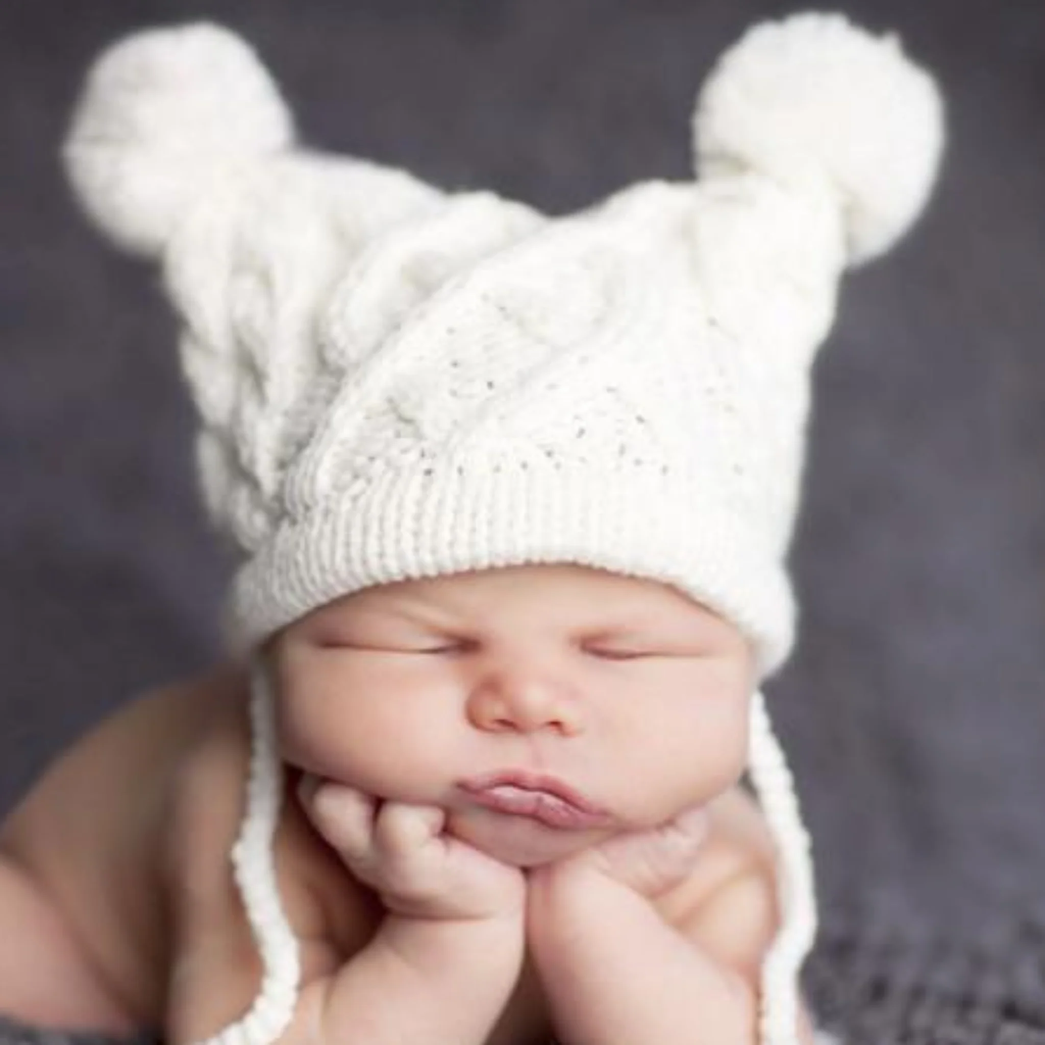 Quinn Cable Pom Pom Knit Hat - Image 7